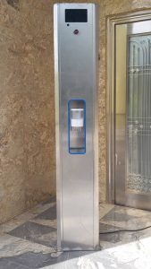 temperature hand sanitizer system