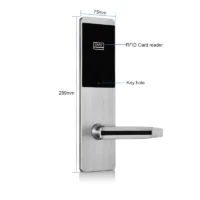 Hotel card lock with key