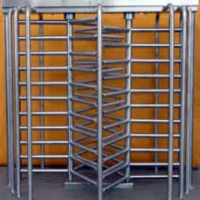 Double Lane Full Height Turnstile Gate - 304 Stainless Steel