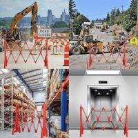 Expandable Plastic Traffic Road Safety Barricade for Security Checkpoints Nigeria