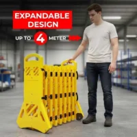 Expandable Plastic Traffic Road Safety Barricade with Reflective Strips Nigeria