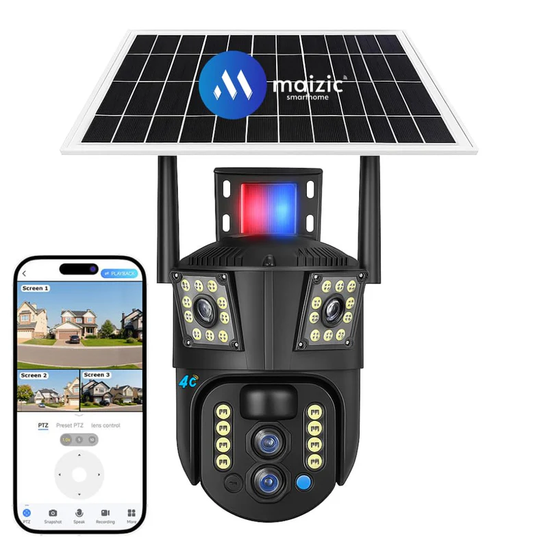 5mp 4G SIM Solar Camera School Security Nigeria