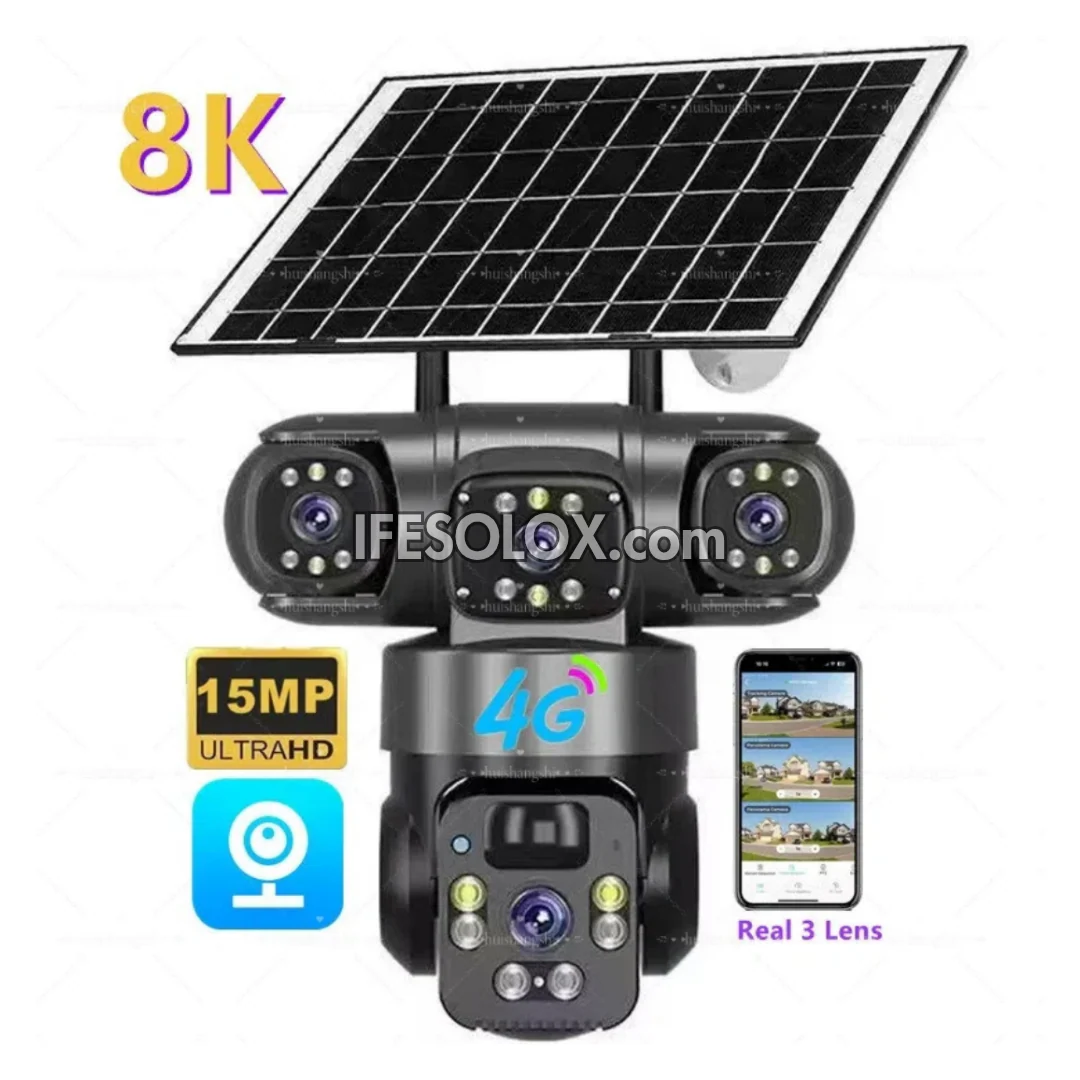 5mp 4G SIM Solar Camera Perimeter Security Nigeria